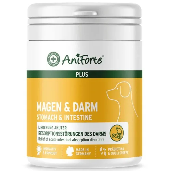 AniForte Plus Stomach and Intestine - Supliment Digestiv Natural pentru Câini, 90 tablete