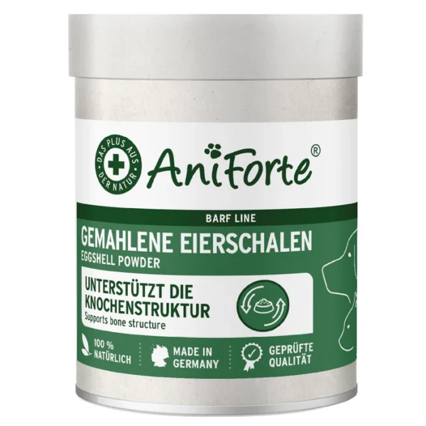 Eggshell Powder pentru câini și pisici – calciu natural AniForte