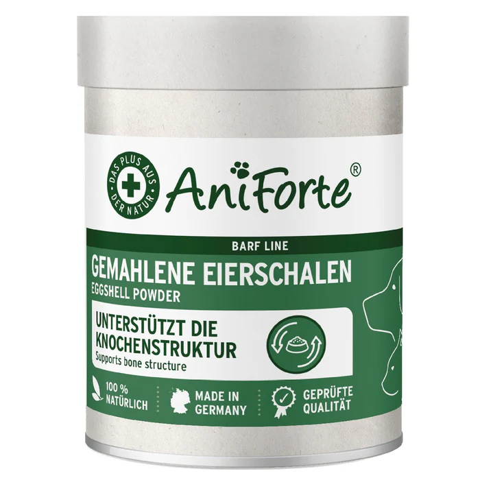 Eggshell Powder pentru câini și pisici – calciu natural AniForte